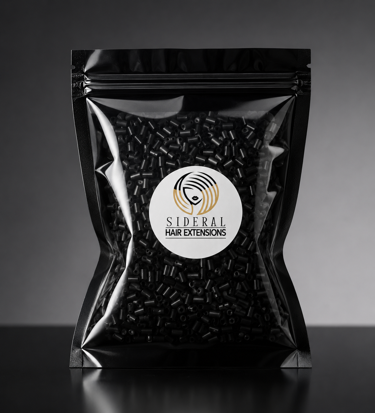 Sideral Hair black keratin beads