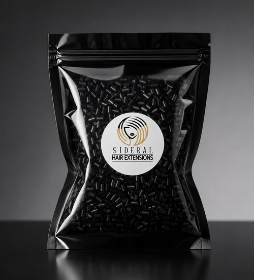 Sideral Hair black keratin beads