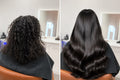 Keratin treatment before and after