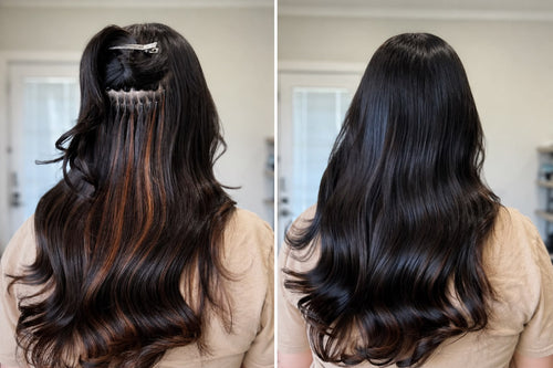 Brazilian Knots install by Sideral Hair Extensions