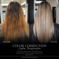 Color correction before and after
